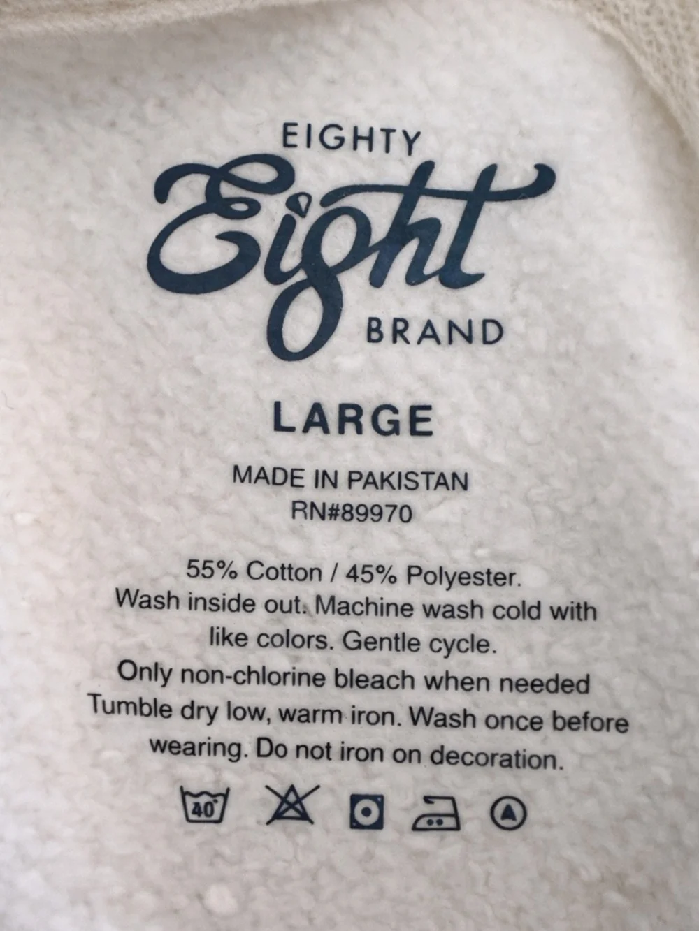 Eighty Eight Brand Starry Night Hoodie | Van Gogh Graphic | Size L - Picture 4 of 4